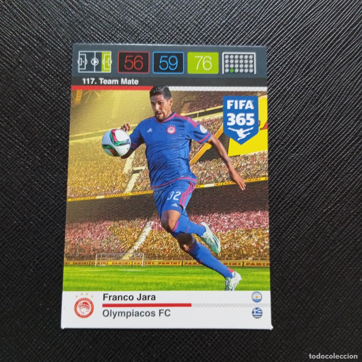 Cromos de F&uacute;tbol: 117 FRANCO JARA OLYMPIACOS ADRENALYN 2015 2016 FIFA 365 CROMO FUTBOL 15 16 - A91 PG32