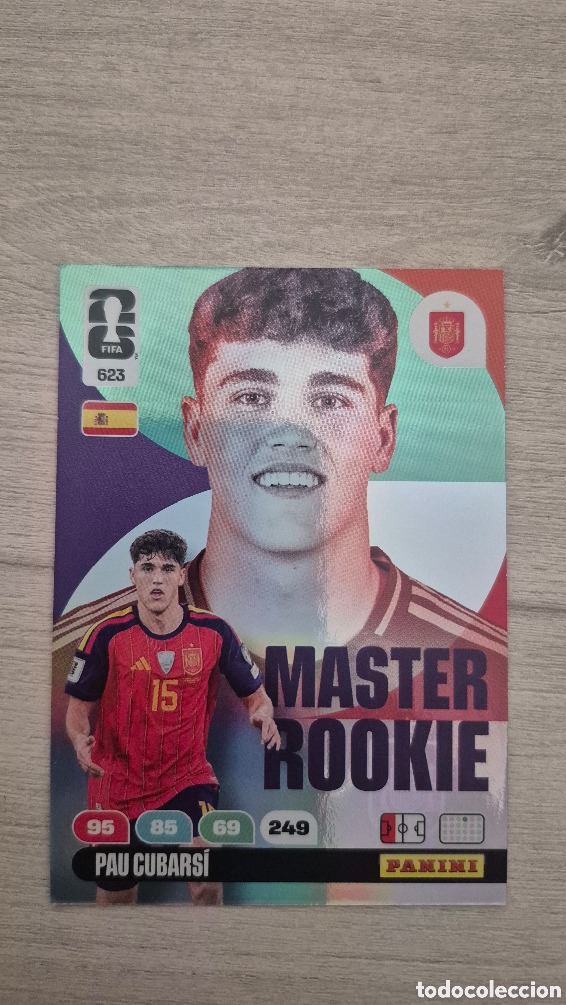 Cromos de F&uacute;tbol: N&deg;623 Master Rookie Pau Cubarsi Adrenalyn FIFA World Cup 2026
