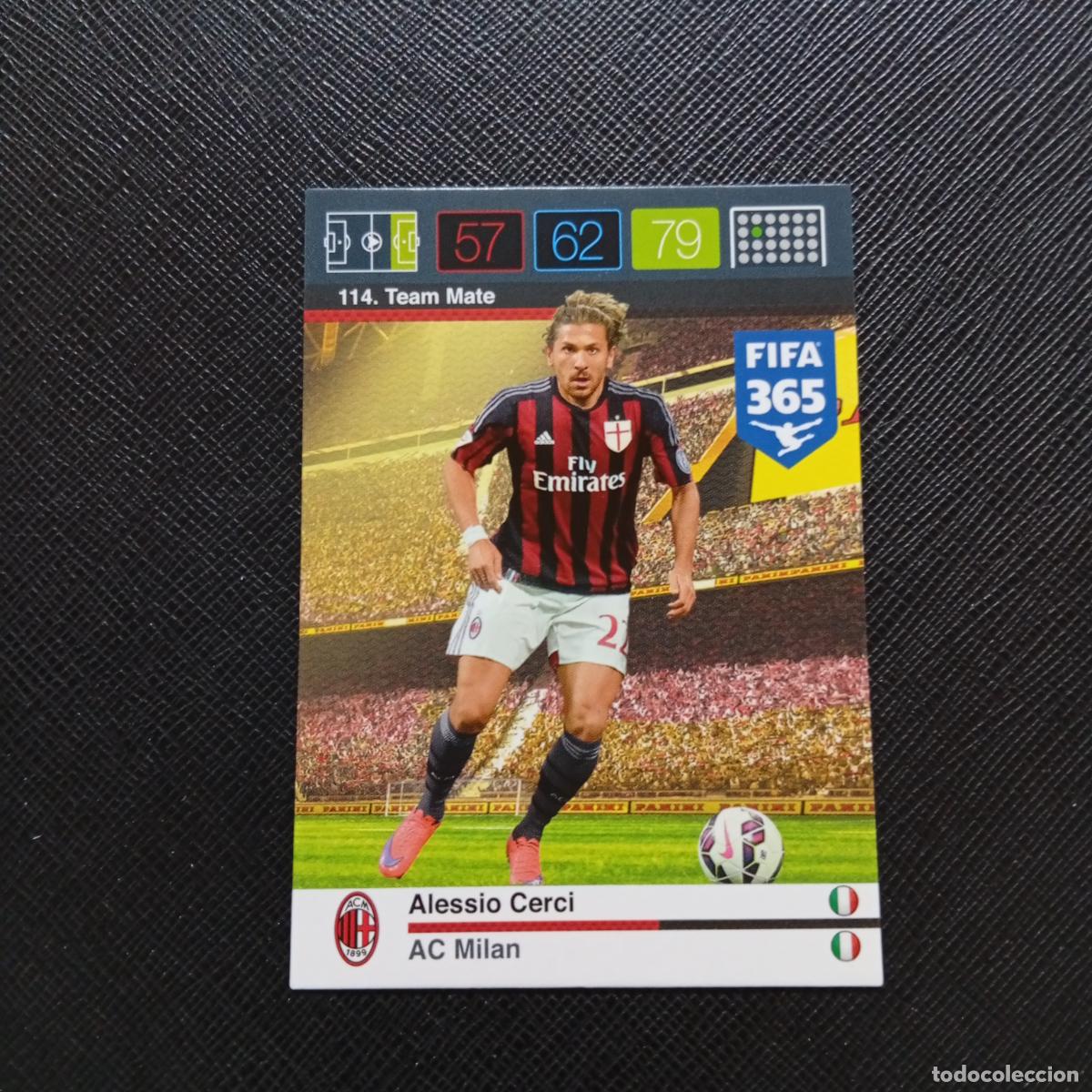 Cromos de F&uacute;tbol: 114 ALESSIO CERI MILAN ADRENALYN 2015 2016 FIFA 365 CROMO FUTBOL 15 16 - A91 PG37