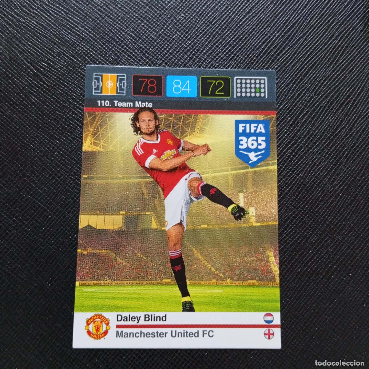 Cromos de Futebol: 110 DALEY BLIND MANCHESTER UNITED ADRENALYN 2015 2016 FIFA 365 CROMO FUTBOL 15 16 - A91 PG43