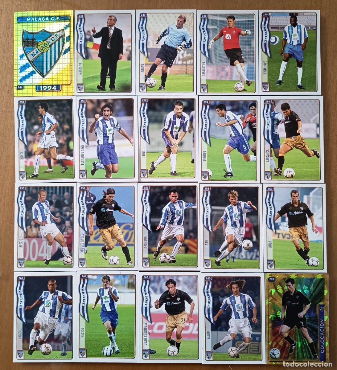 Fu&szlig;ball-Sticker: M&Aacute;LAGA CF. LAS FICHAS DE LA LIGA 2005. MUNDICROMO