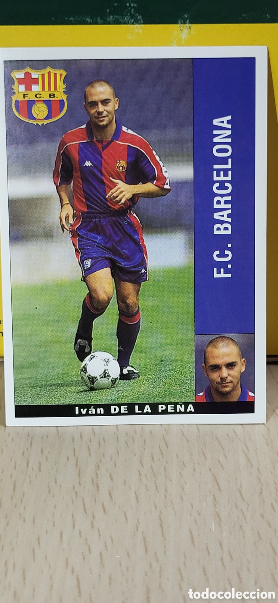 Fu&szlig;ball-Sticker: IVAN DE LA PE&Ntilde;A F.C. BARCELONA BAR&Ccedil;A LIGA 95 96 DE FUTBOL PROFESIONAL PANINI