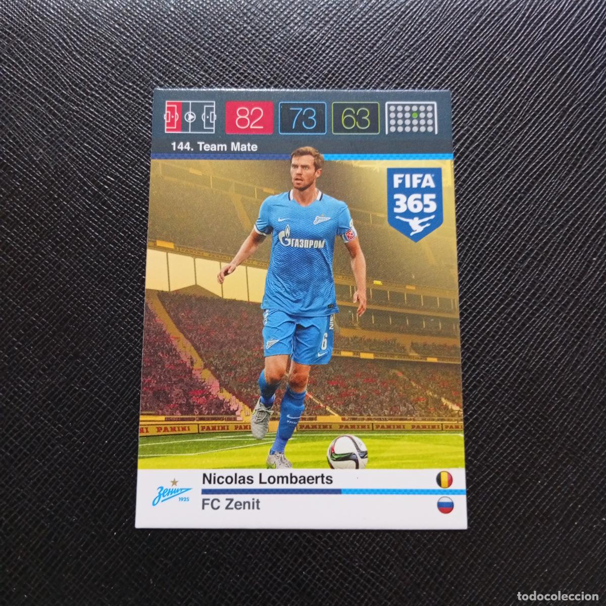 Cromos de F&uacute;tbol: 144 NICOLAS LOMBAERTS ZENIT ADRENALYN 2015 2016 FIFA 365 CROMO FUTBOL 15 16 - A91 PG46