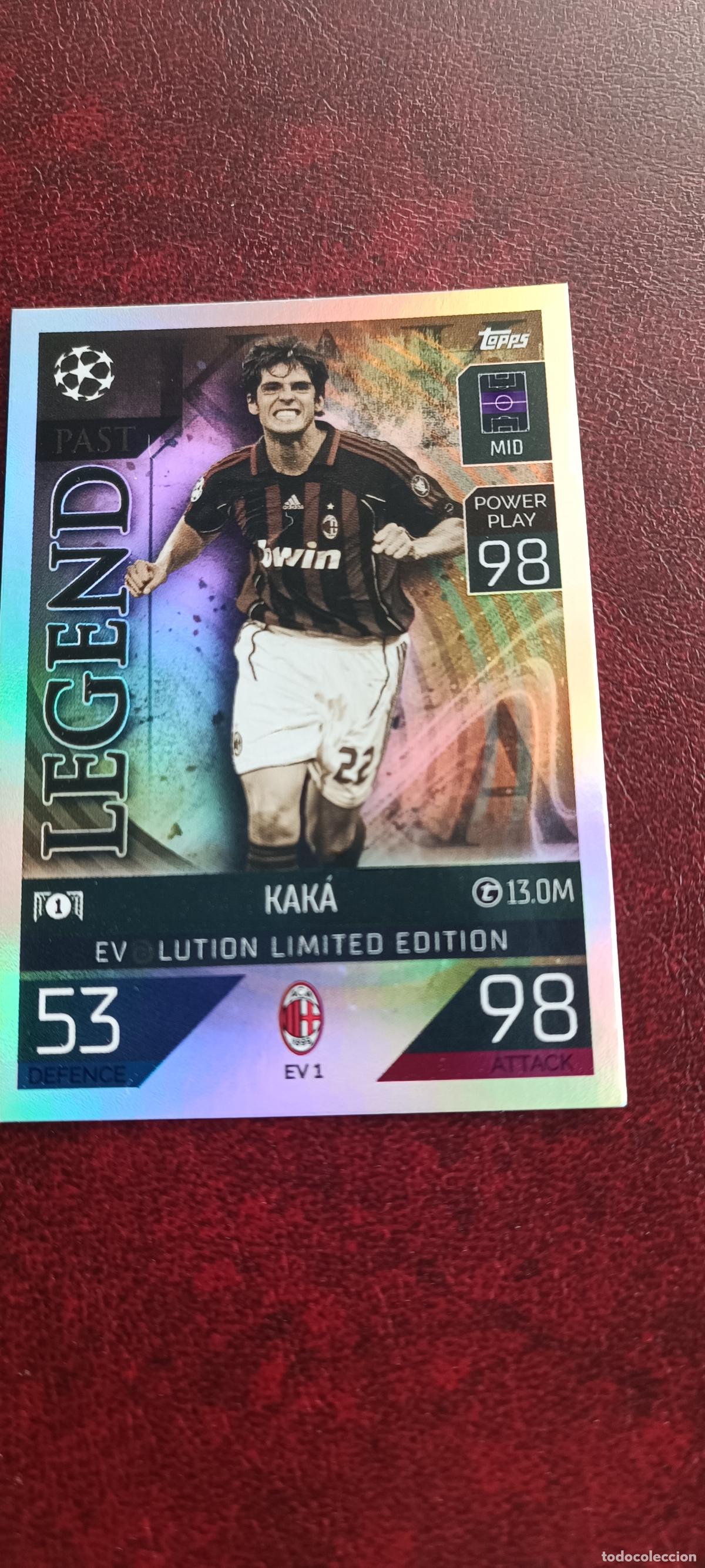 Cromos de F&uacute;tbol: CROMO TOPPS MATCH ATTAX EXTRA 2022 2023 22 23 PAST LEGEND EVOLUTION LIMITED EDITION EV1 EV 1 KAKA
