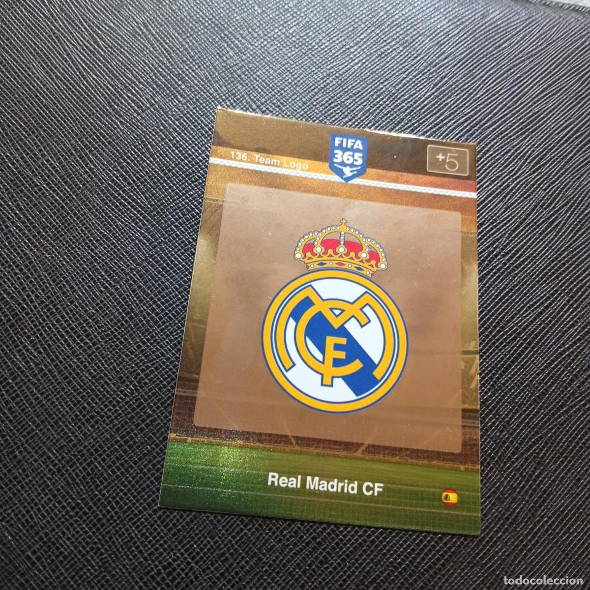 Cromos de F&uacute;tbol: 136 ESCUDO REAL MADRID ADRENALYN 2015 2016 FIFA 365 CROMO FUTBOL 15 16 - A91 PG47