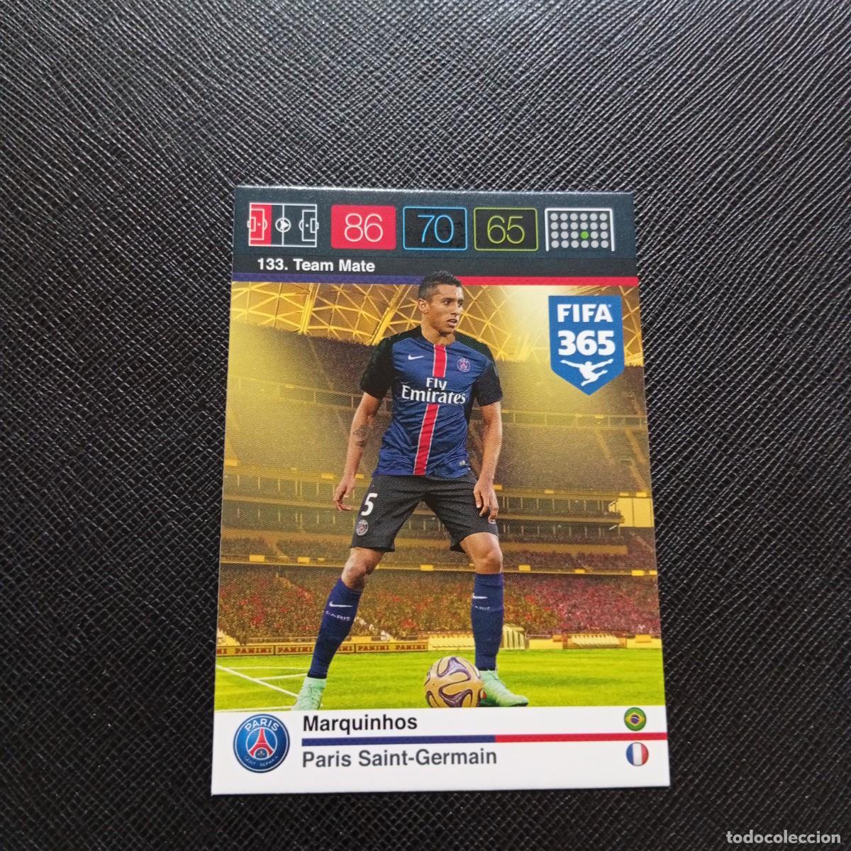 Cromos de F&uacute;tbol: 133 MARQUINHOS PSG ADRENALYN 2015 2016 FIFA 365 CROMO FUTBOL 15 16 - A182 PG1