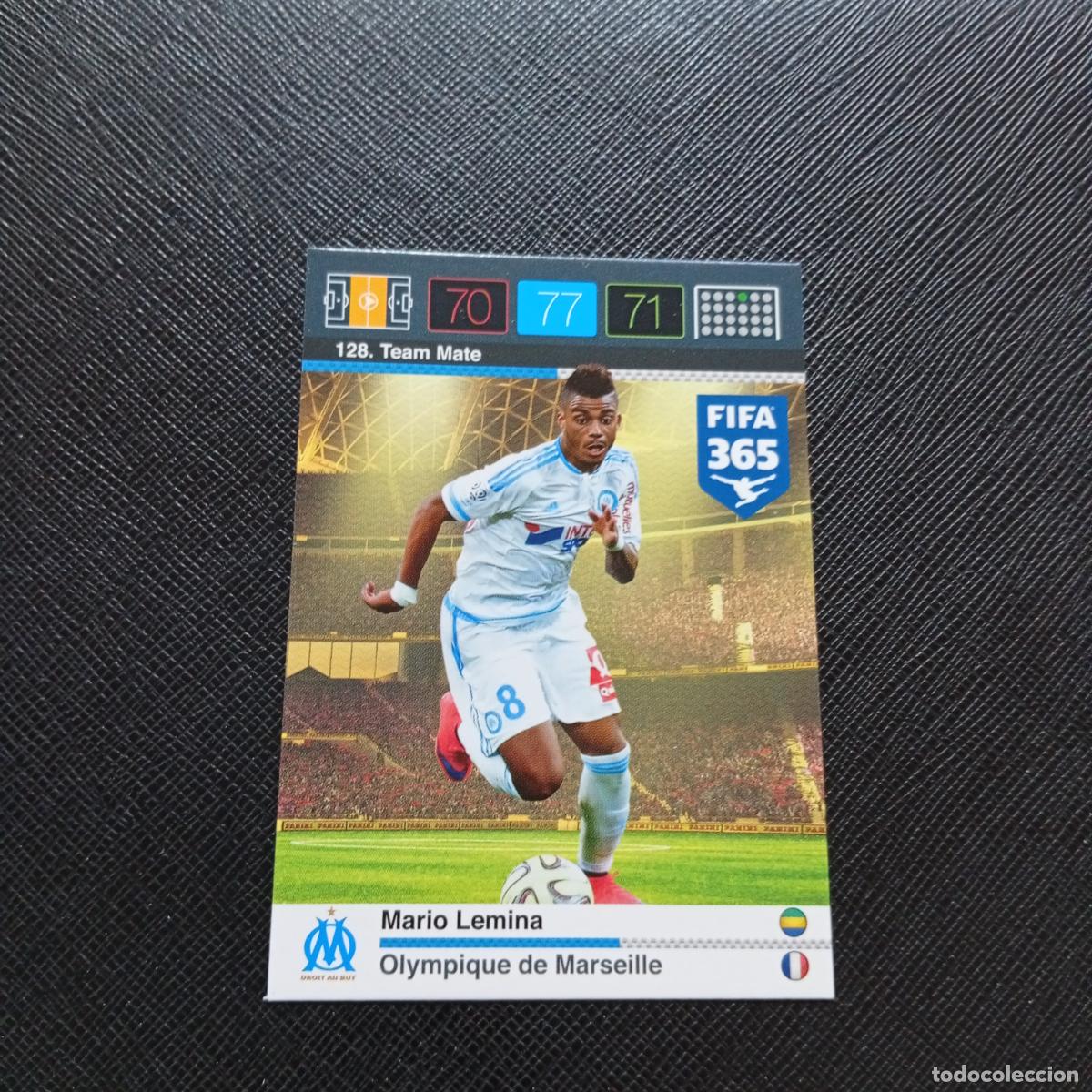 Cartes &agrave; collectionner de Football: 128 MARIO LEMINA MARSELLA ADRENALYN 2015 2016 FIFA 365 CROMO FUTBOL 15 16 - A182 PG55