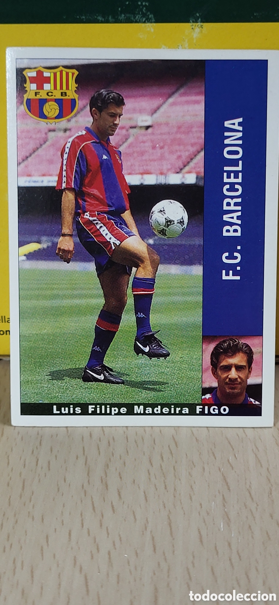 Football Stickers: LUIS FILIPE MADEIRA FIGO F.C. BARCELONA BAR&Ccedil;A LIGA 95 96 DE FUTBOL PROFESIONAL PANINI