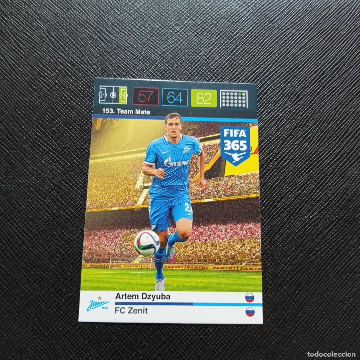 Football Stickers: 153 ARTEM DZYUBA ZENIT ADRENALYN 2015 2016 FIFA 365 CROMO FUTBOL 15 16 - A182 PG73