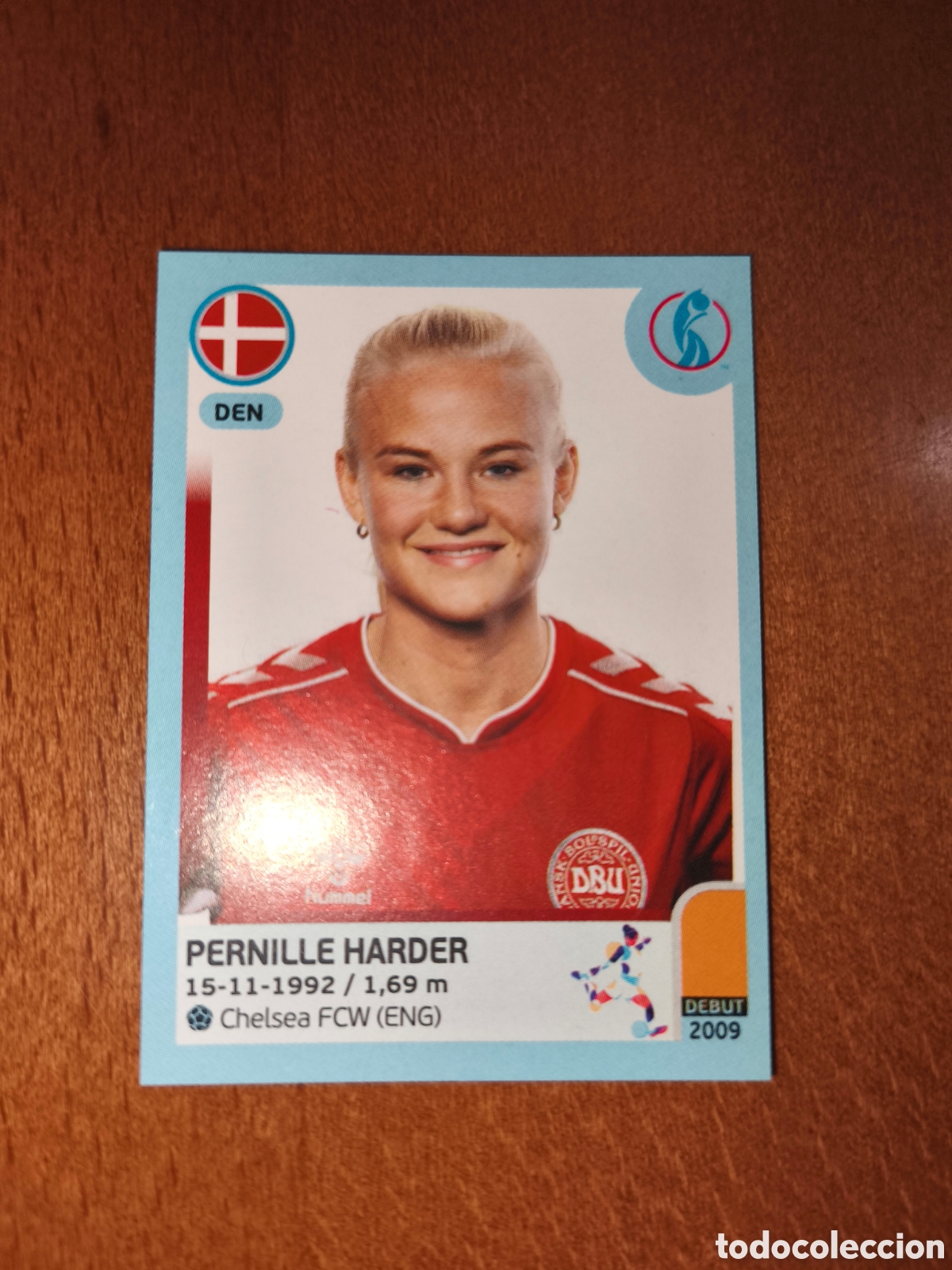Football Stickers: Pernille Harder n&deg;149 Uefa Women's Euro 2022 Dinamarca
