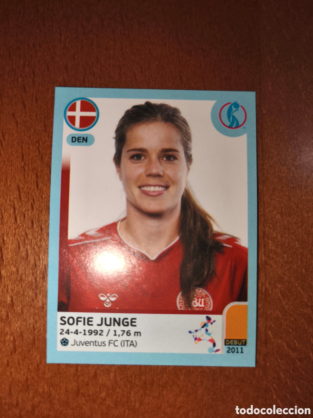 Football Stickers: Sofie Junge n&deg;150 Uefa Women's Euro 2022 Dinamarca