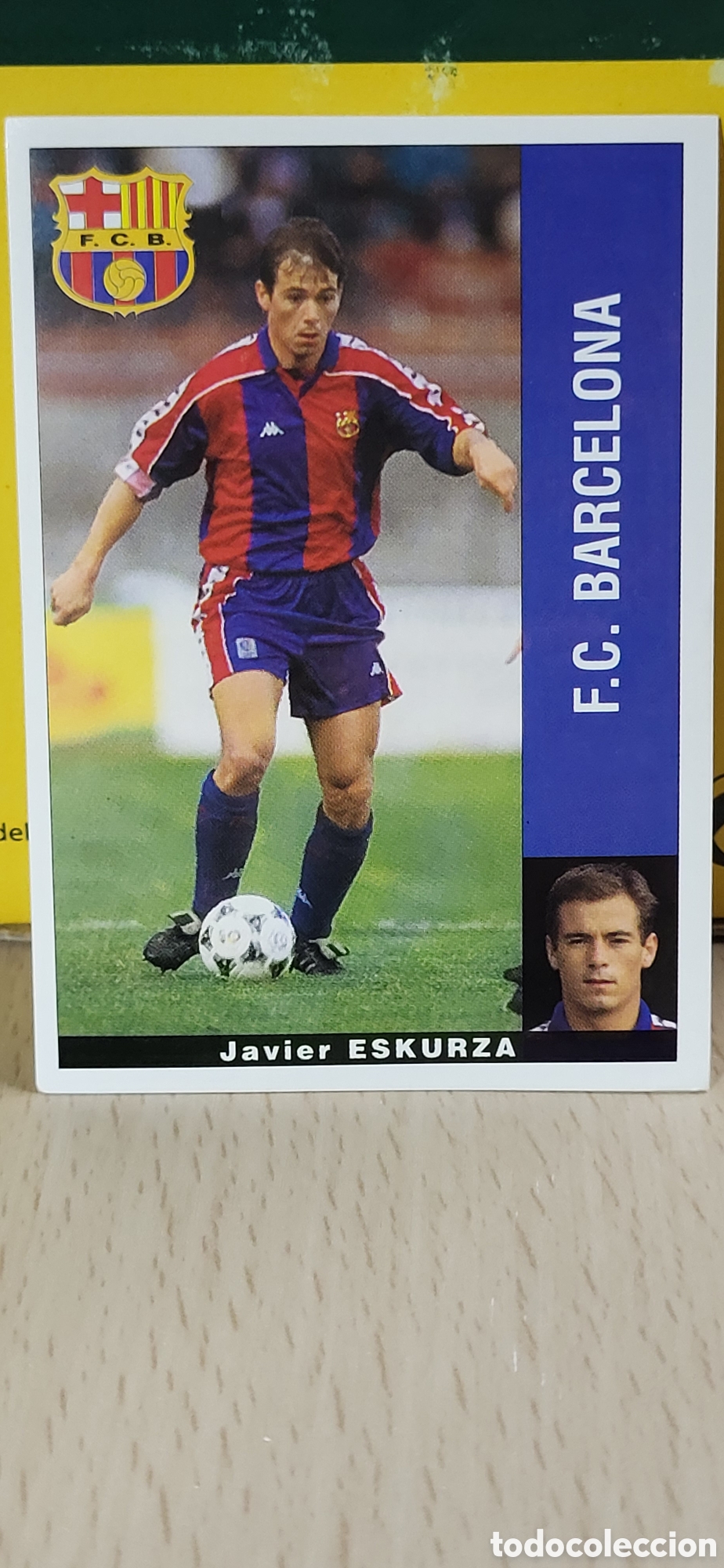 Football Stickers: JAVIER ESKURZA F.C. BARCELONA BAR&Ccedil;A LIGA 95 96 DE FUTBOL PROFESIONAL PANINI