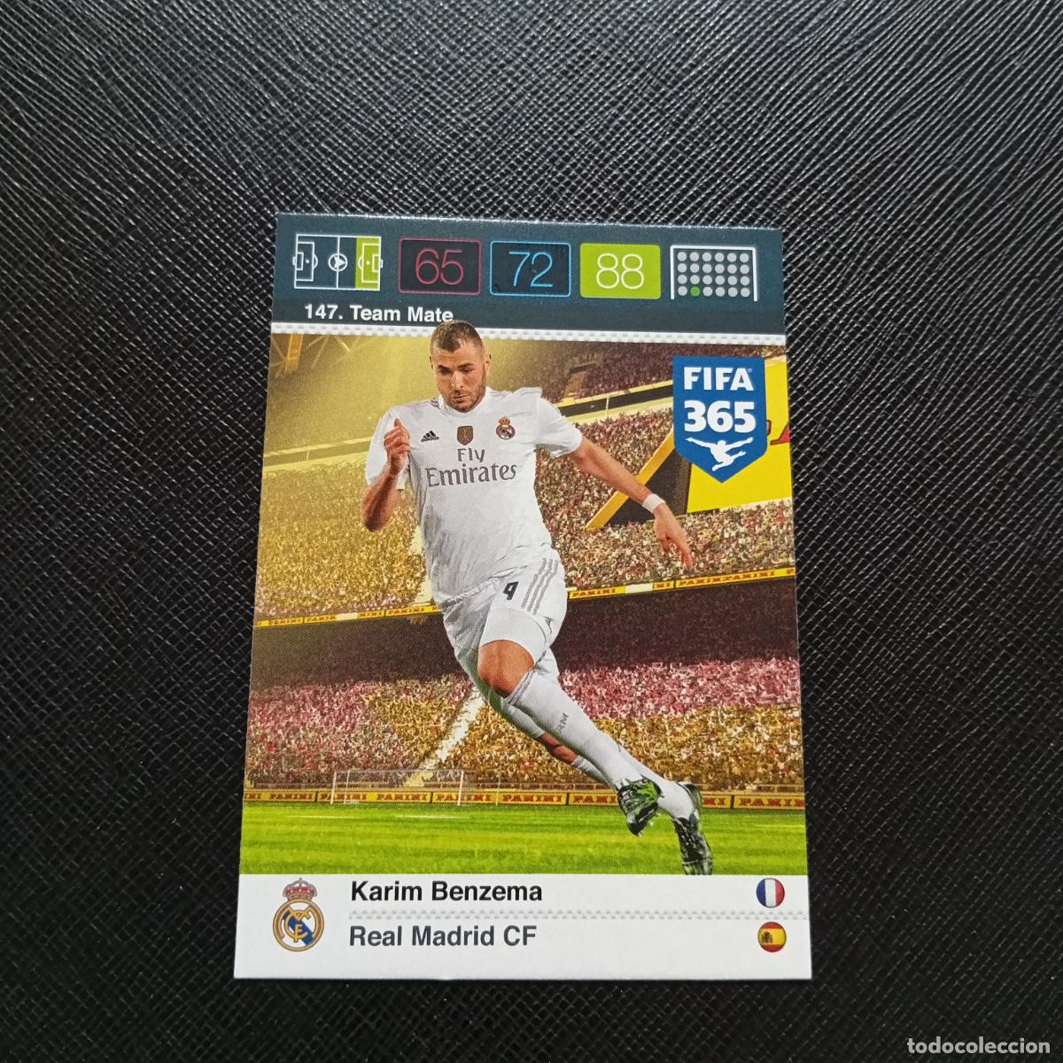 Cromos de F&uacute;tbol: 147 BENZEMA REAL MADRID ADRENALYN 2015 2016 FIFA 365 CROMO FUTBOL 15 16 - A182 PG91