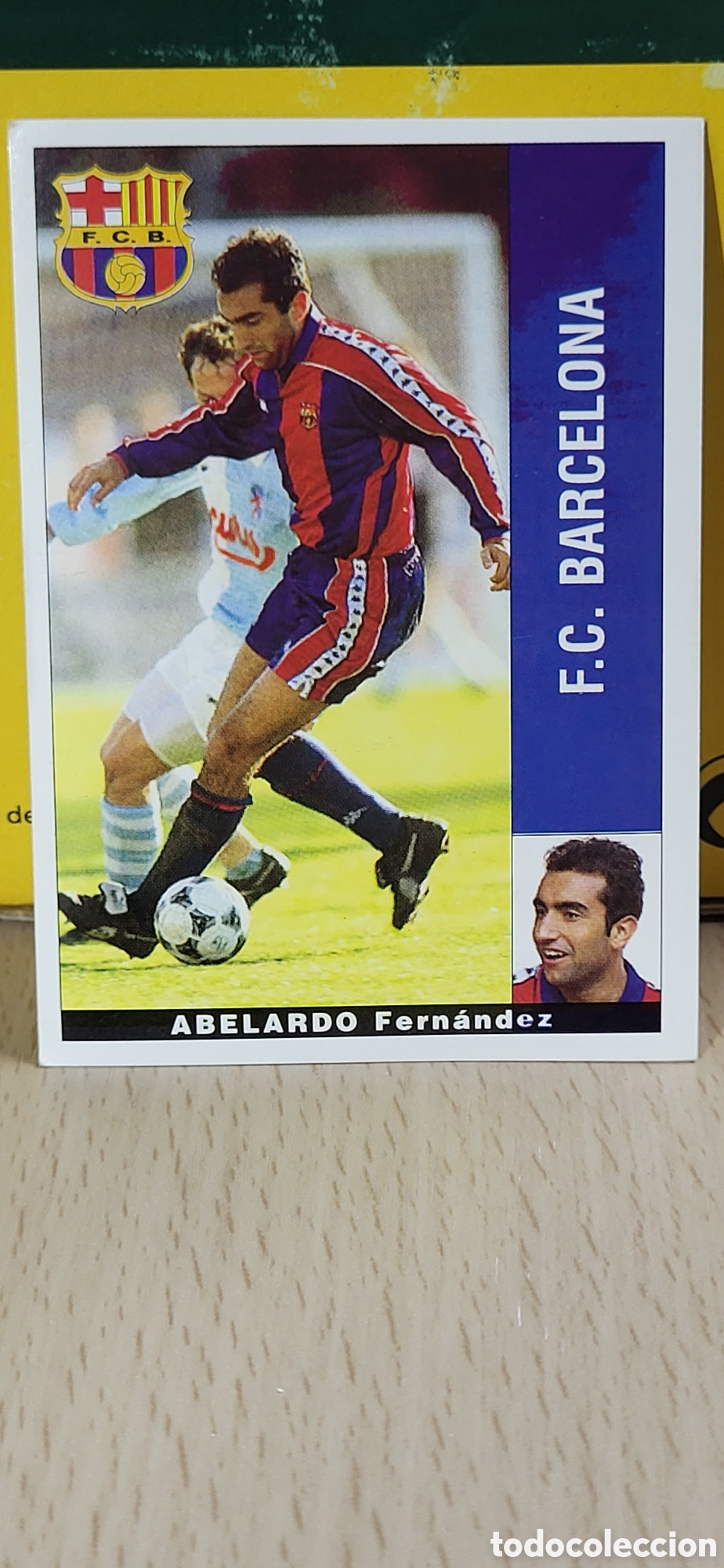 Fu&szlig;ball-Sticker: ABELARDO FERNANDEZ F.C. BARCELONA BAR&Ccedil;A LIGA 95 96 DE FUTBOL PROFESIONAL PANINI