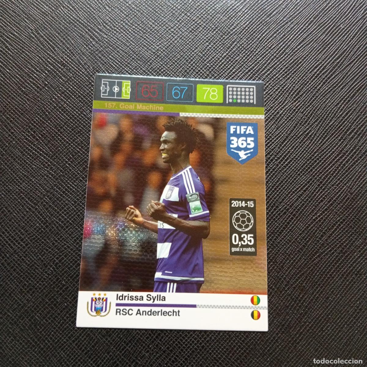 Fu&szlig;ball-Sticker: 157 IDRISSA SYLLA ANDERLECHT ADRENALYN 2015 2016 FIFA 365 CROMO FUTBOL 15 16 - A182 PG154
