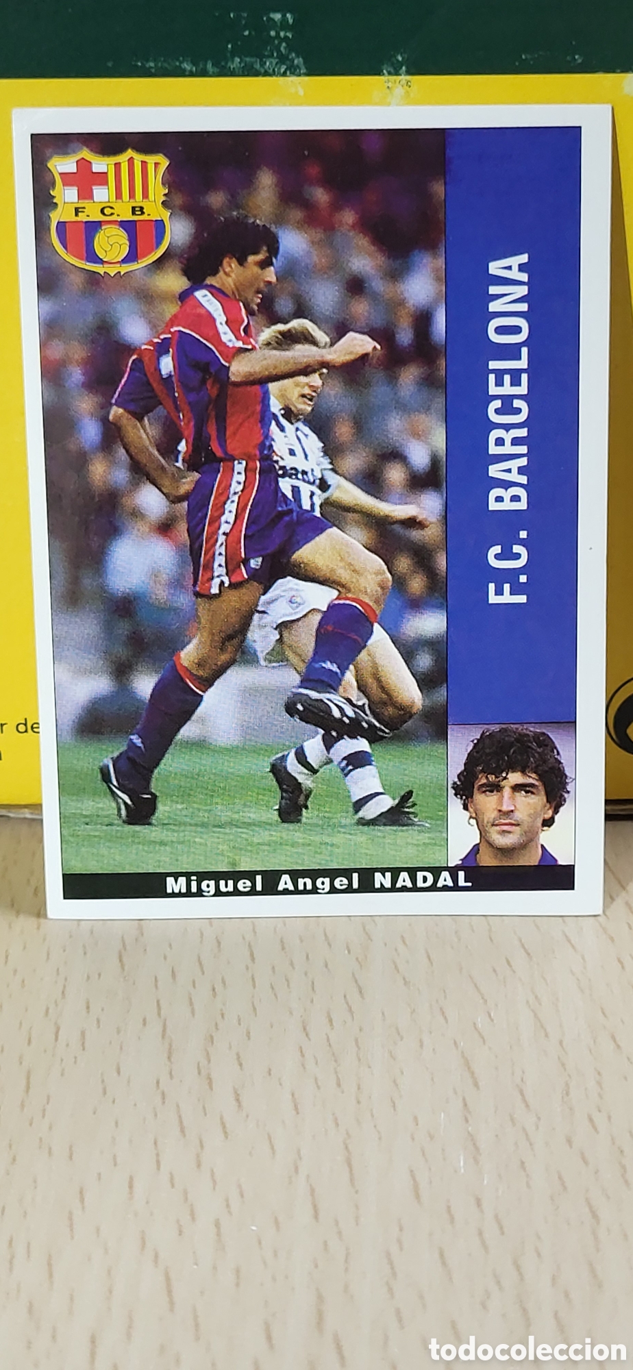 Fu&szlig;ball-Sticker: MIGUEL ANGEL NADAL F.C. BARCELONA BAR&Ccedil;A LIGA 95 96 DE FUTBOL PROFESIONAL PANINI