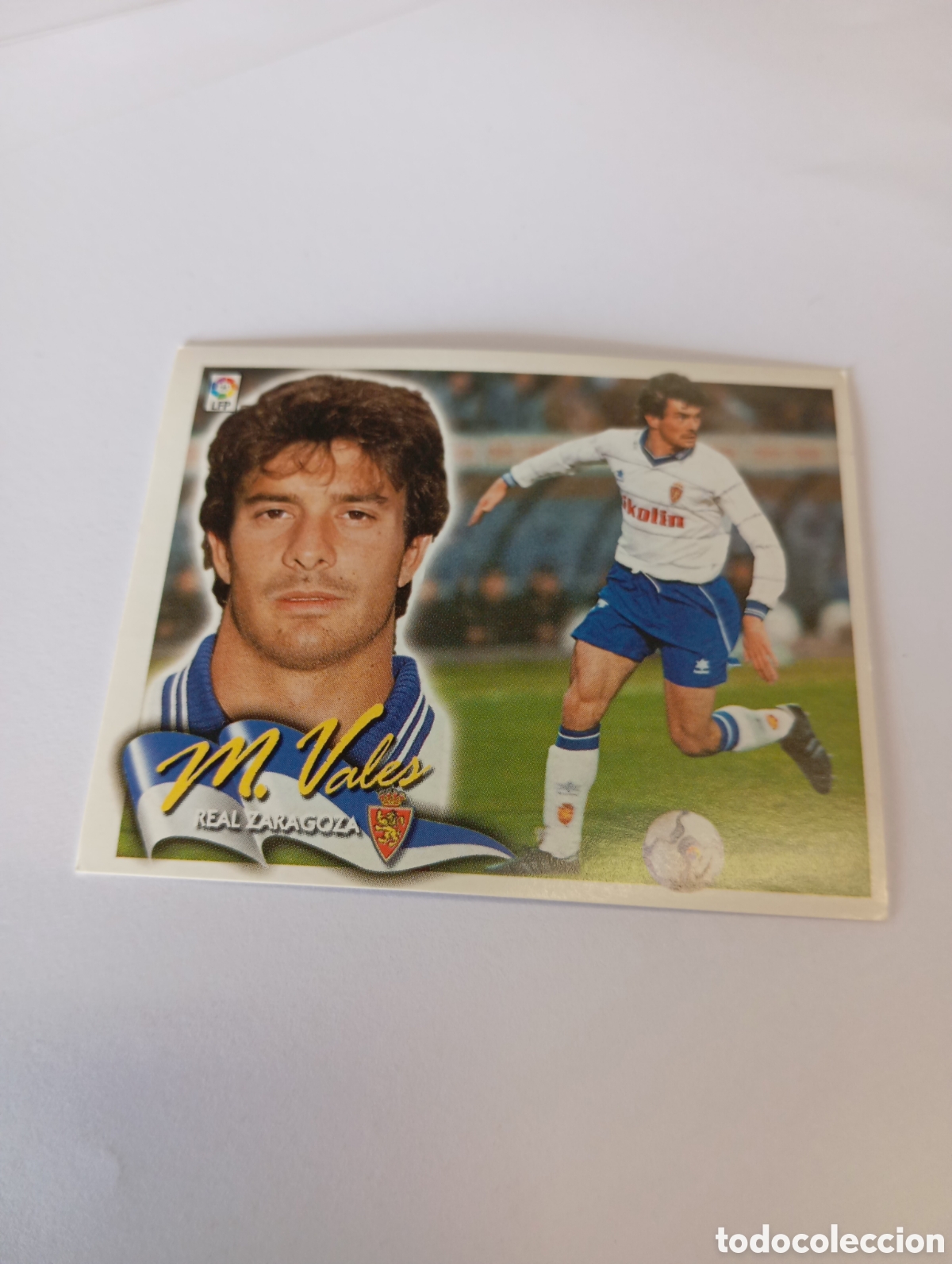 Fu&szlig;ball-Sticker: MARCOS VALES Zaragoza LIGA ESTE 2000 2001 PANINI 00 01 NUEVO SIN PEGAR