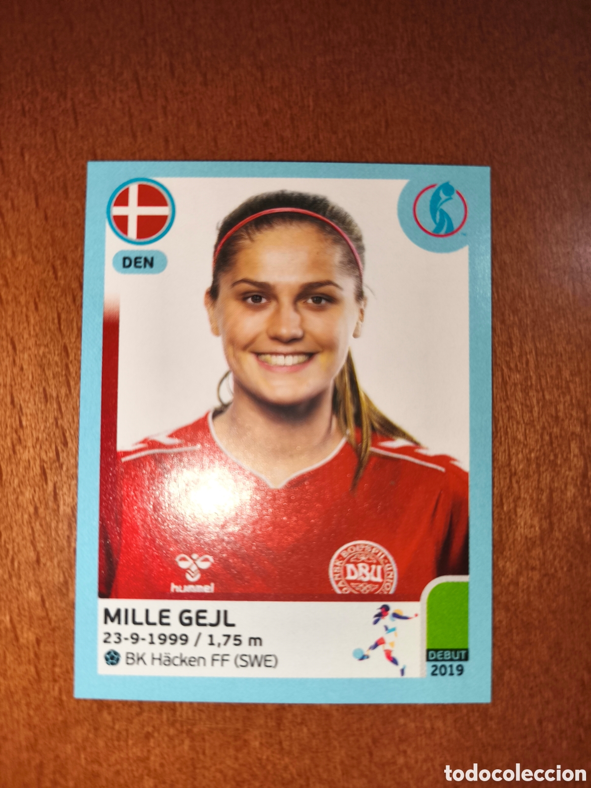 Cromos de F&uacute;tbol: Mille Gejl n&deg;156 Uefa Women's Euro 2022 Dinamarca