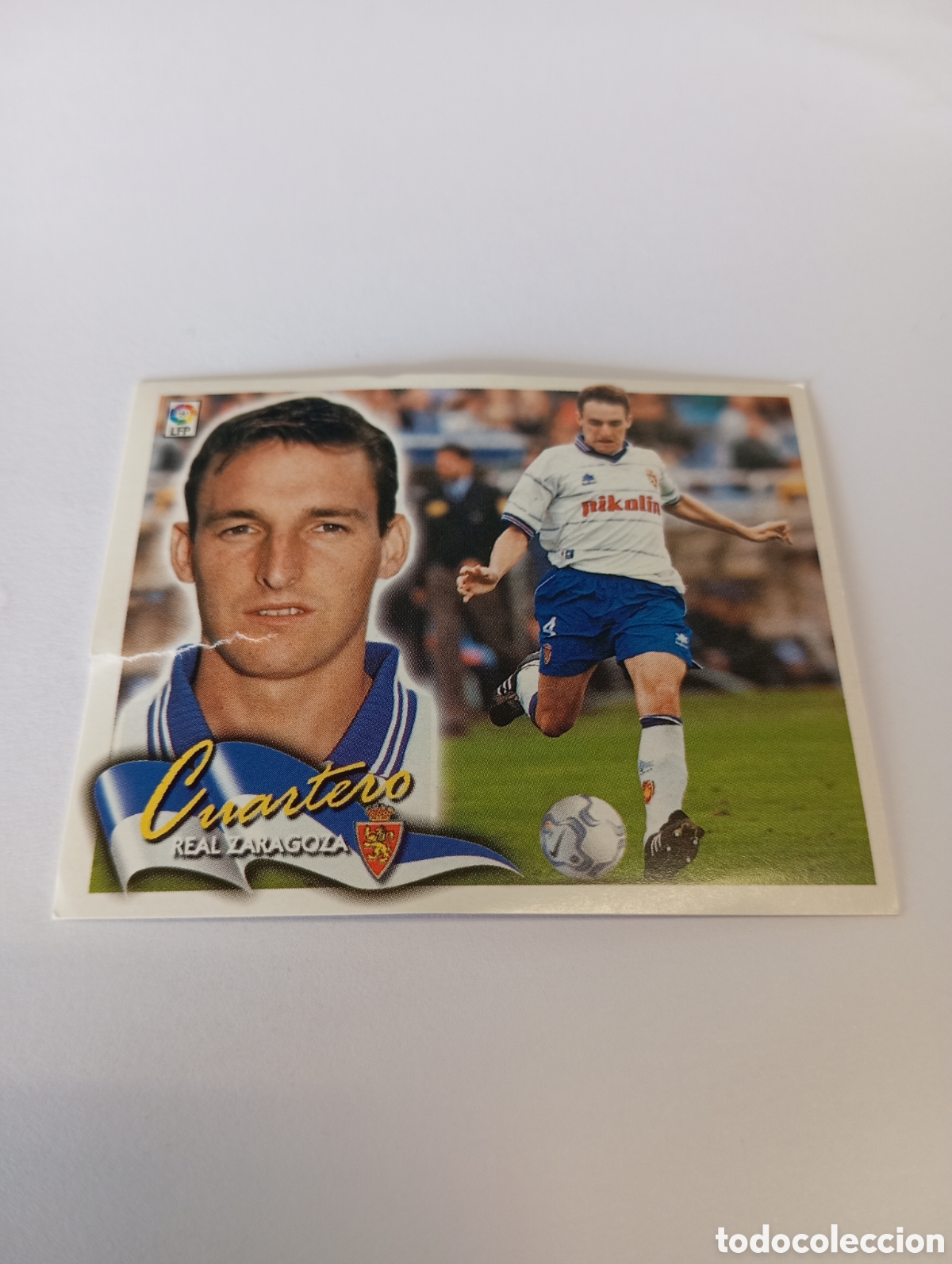 Cromos de F&uacute;tbol: CUARTERO Zaragoza LIGA ESTE 2000 2001 PANINI 00 01 NUEVO SIN PEGAR