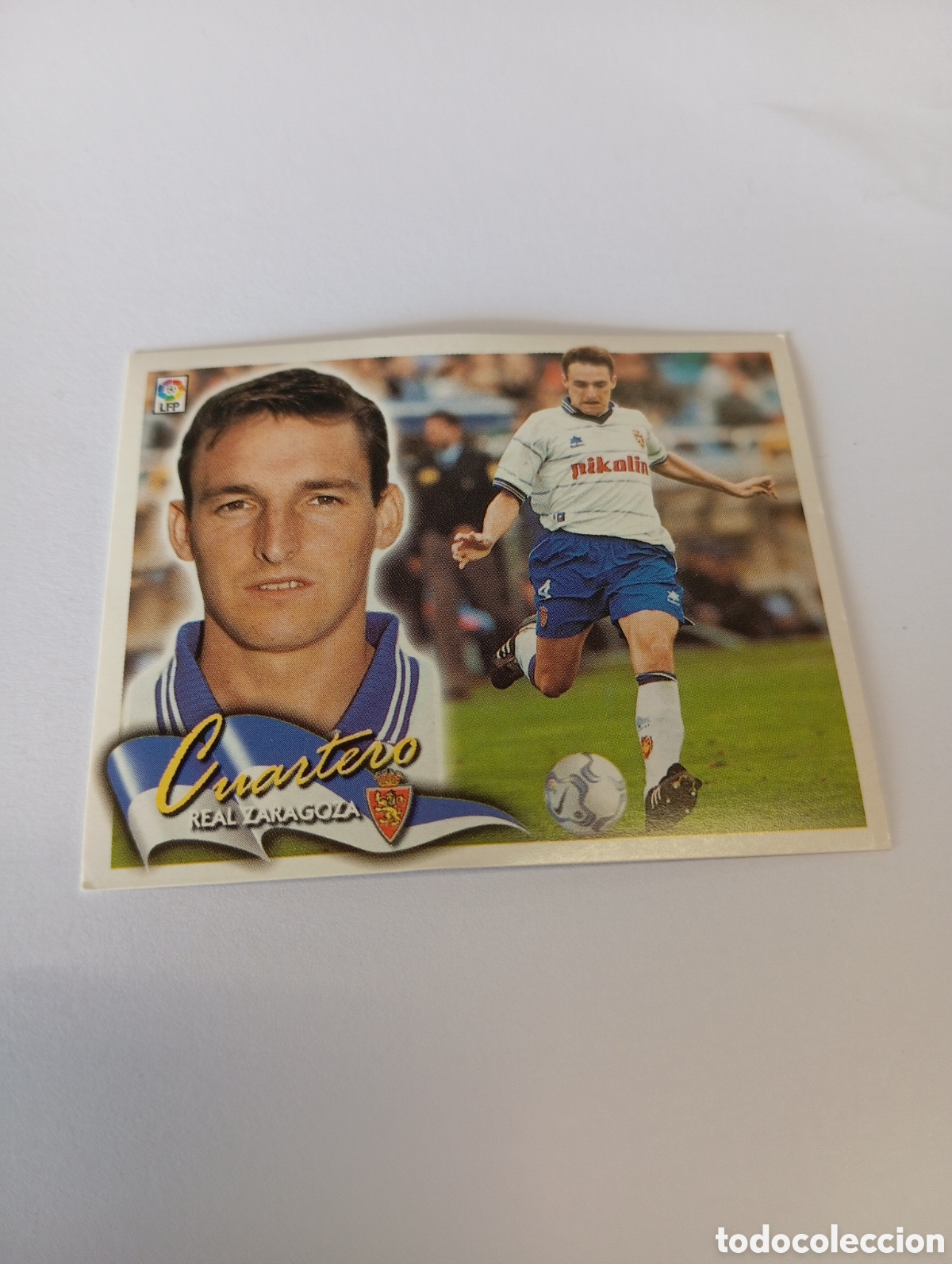 Cromos de F&uacute;tbol: CUARTERO Zaragoza LIGA ESTE 2000 2001 PANINI 00 01 NUEVO SIN PEGAR
