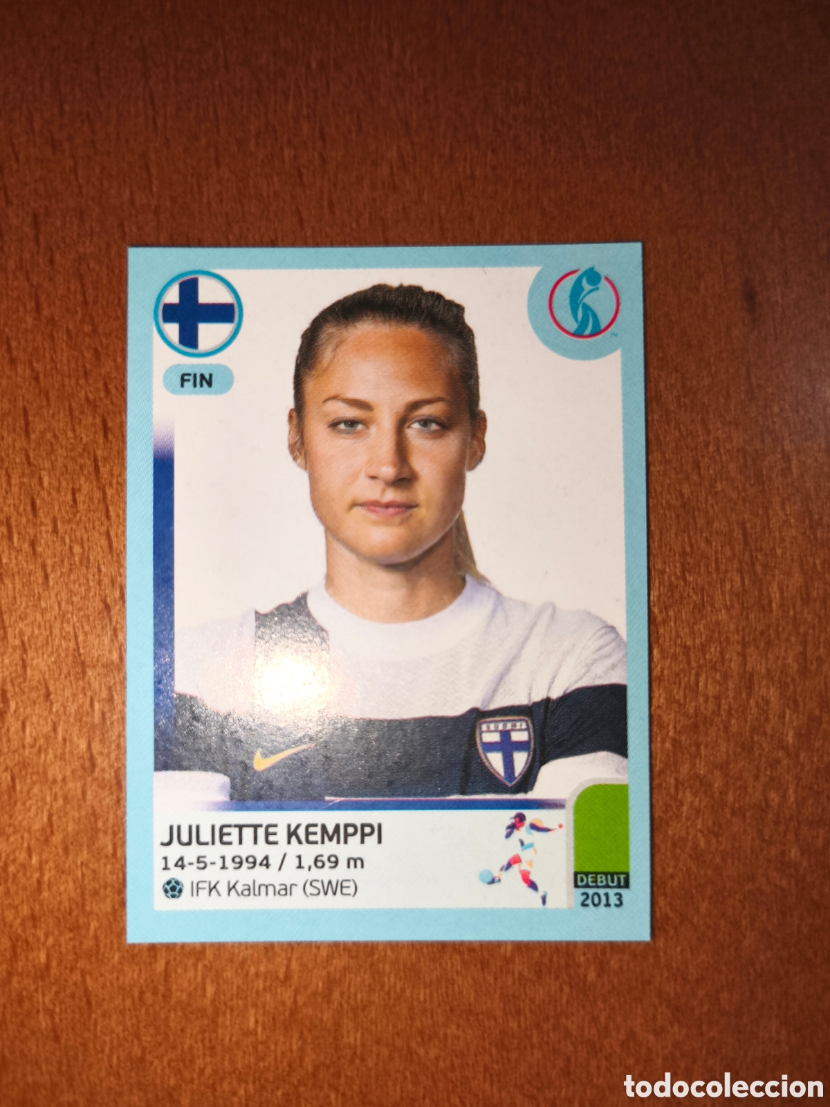 Cromos de F&uacute;tbol: Juliette Kemppi n&deg;195 Uefa Women's Euro 2022 Finlandia