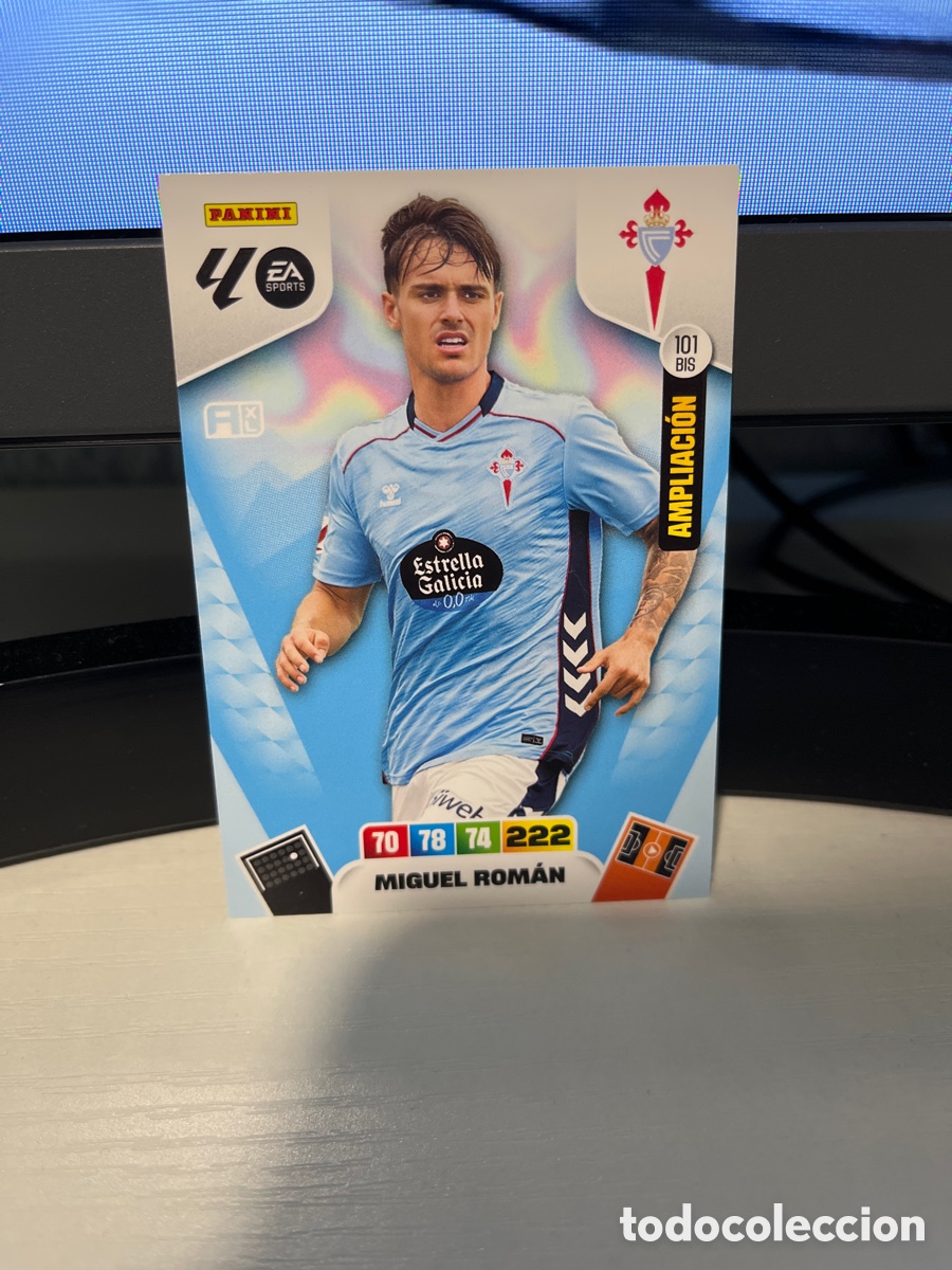 Cromos de F&uacute;tbol: Miguel Rom&aacute;n nuevo fichaje celta adrenalyn 2025/26