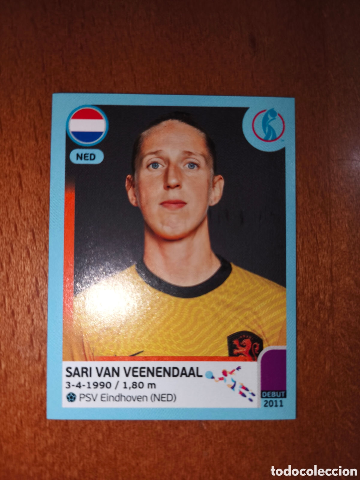 Cromos de F&uacute;tbol: Sari Van Veenendaal n&deg;200 Uefa Women's Euro 2022 Holanda