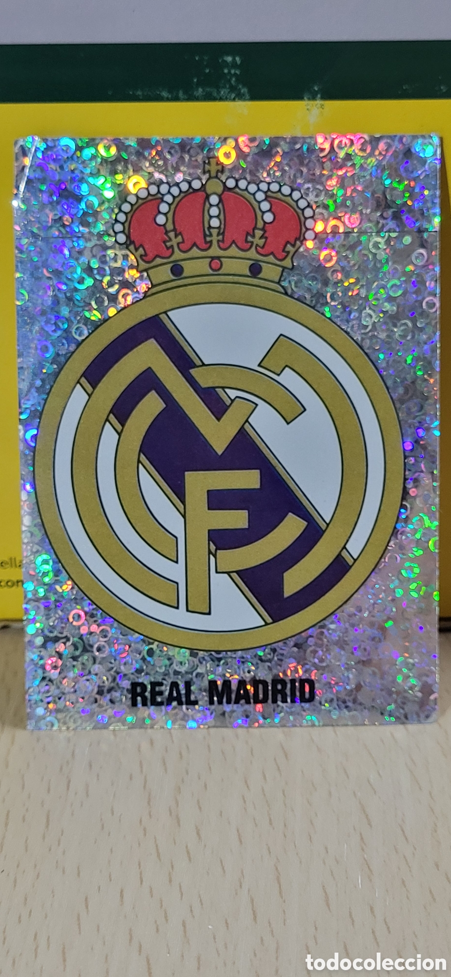 Figurine di Calcio: ESCUDO REAL MADRID LIGA 95 96 DE FUTBOL PROFESIONAL PANINI