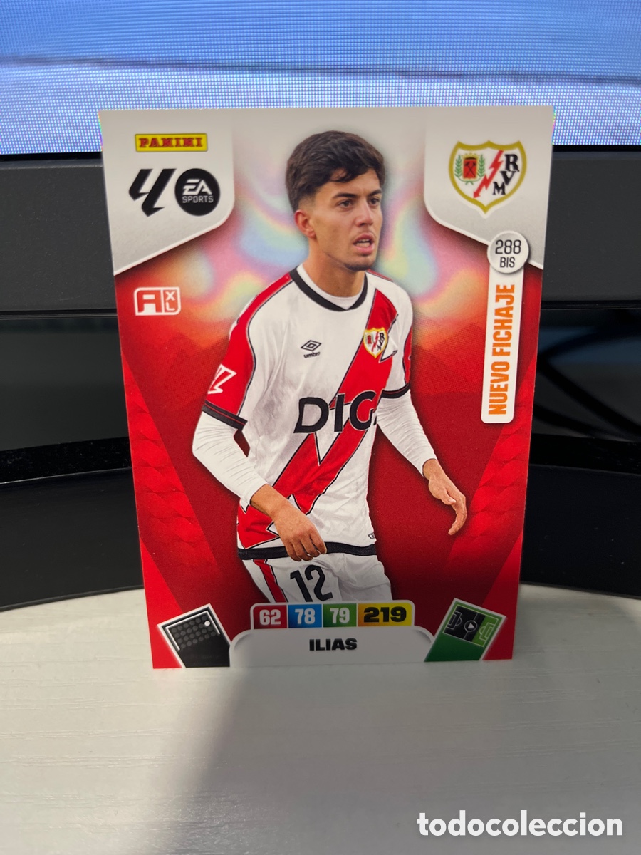 Figurine di Calcio: Ilias akomach nuevo fichaje rayo vallecano adrenalyn XL 2025/26