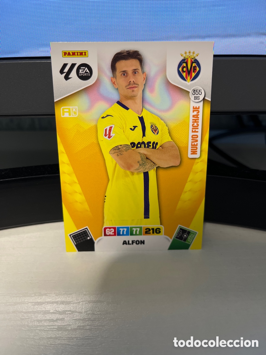 Cromos de F&uacute;tbol: Alfon nuevo fichaje Villarreal adrenalyn XL 2025/26