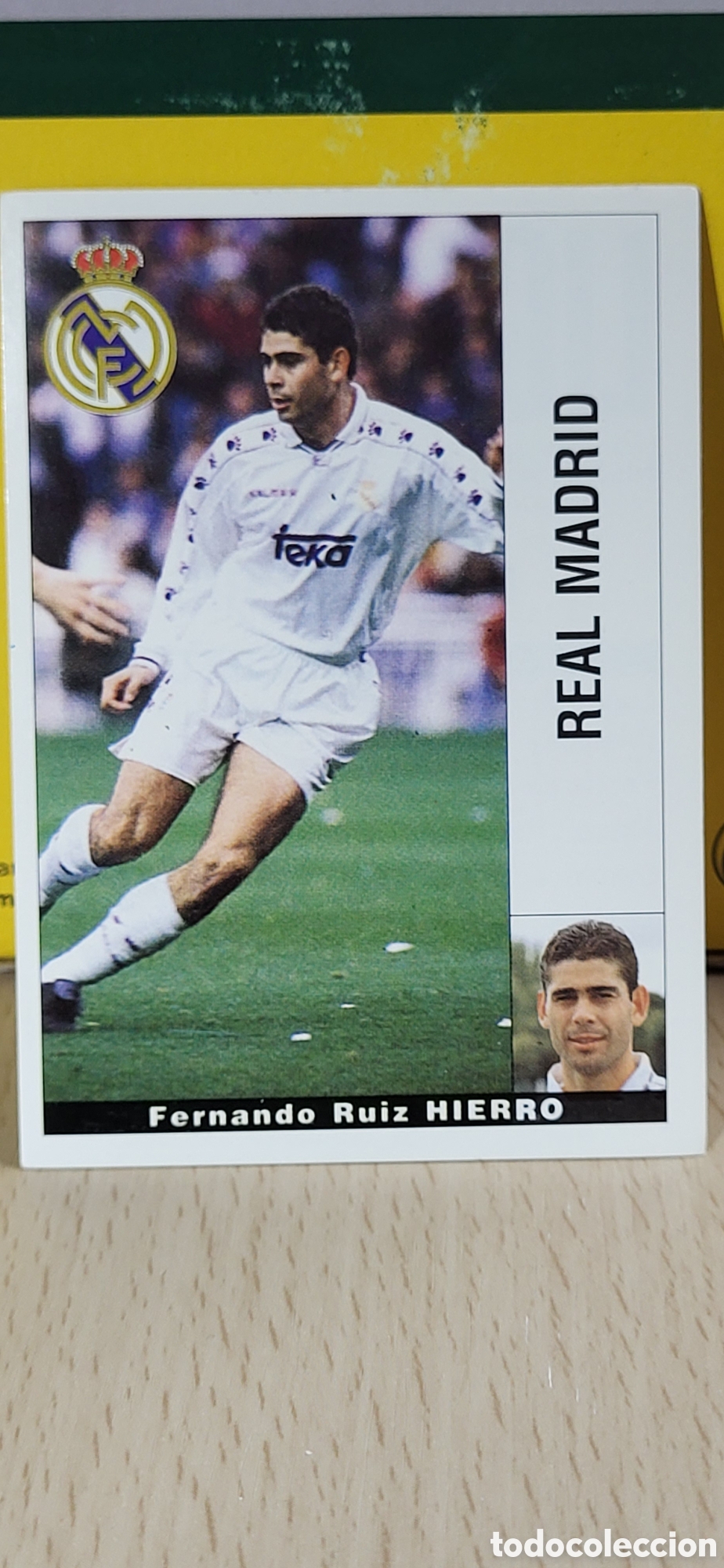 Figurine di Calcio: FERNANDO RUIZ HIERRO REAL MADRID LIGA 95 96 DE FUTBOL PROFESIONAL PANINI