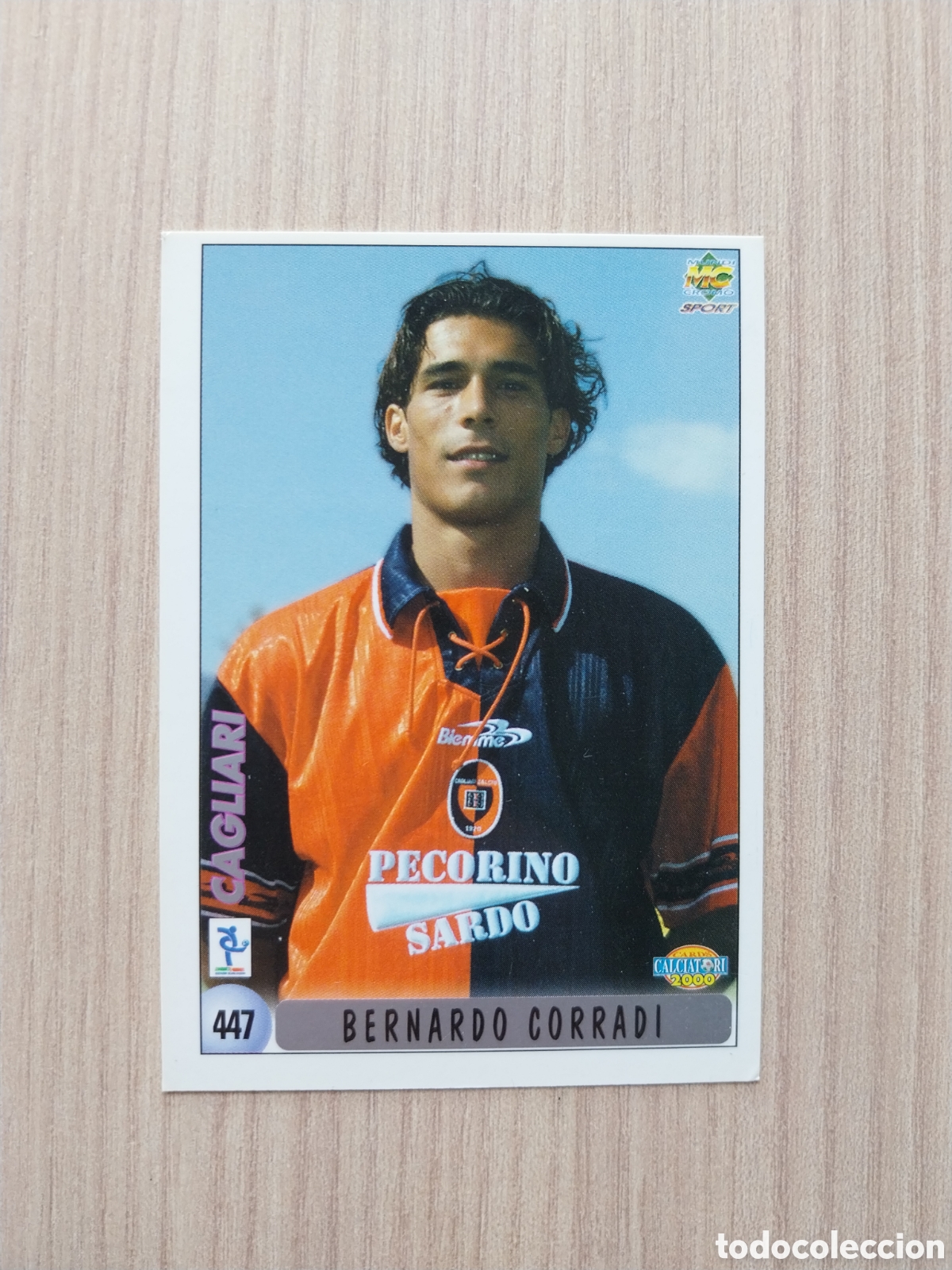 Cromos de F&uacute;tbol: BERNARDO CORRADI EMILIANO MELIS N&deg; 447 FICHAJE CALCIATORI 1999 2000 99 00 CAGLIARI MUNDICROMO ITALIA