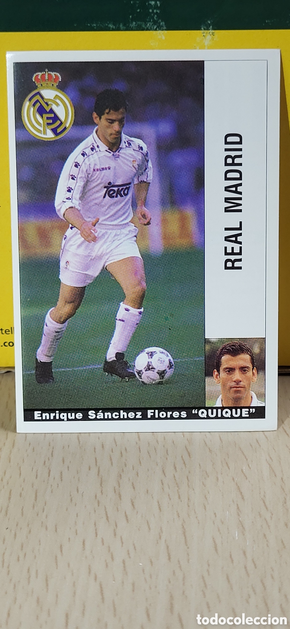 Figurine di Calcio: ENRIQUE SANCHEZ FLORES QUIQUE REAL MADRID LIGA 95 96 DE FUTBOL PROFESIONAL PANINI