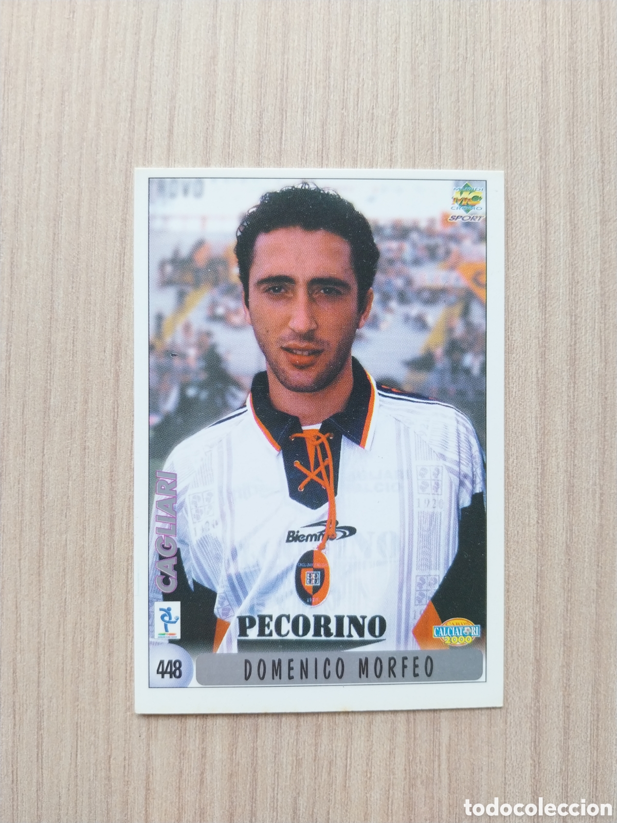 Cromos de F&uacute;tbol: DOMENICO MORFEO AIRTON LUIS OLIVEIRA N&deg; 448 FICHAJE CALCIATORI 1999 2000 99 00 CAGLIARI MUNDICROMO