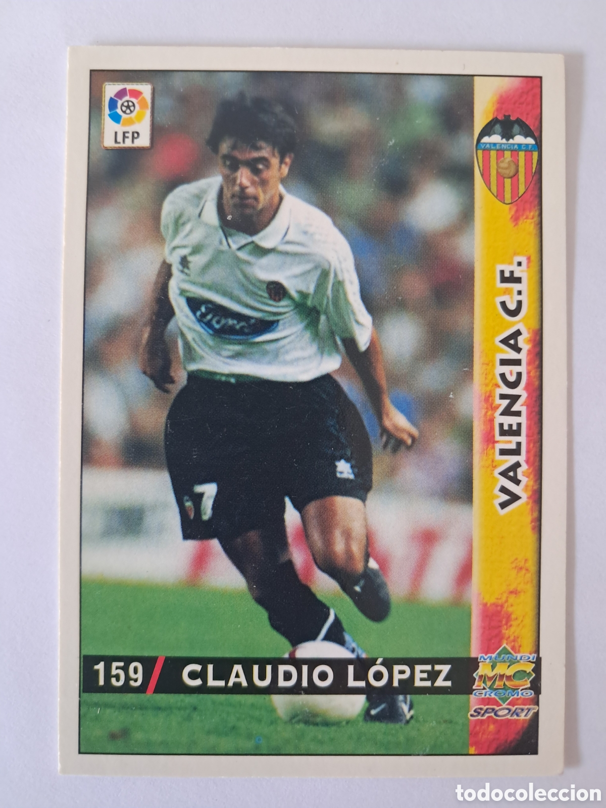 Cromos de F&uacute;tbol: 159 Claudio L&oacute;pez mundicromo
