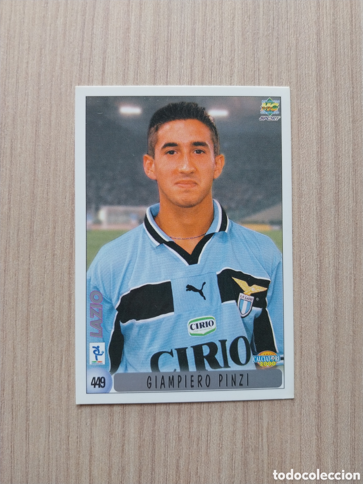 Cromos de F&uacute;tbol: GIAMPIERO PINZI EMANUELE CONCETTI N&deg; 449 FICHAJE CALCIATORI 1999 2000 99 00 LAZIO MUNDICROMO ITALIA