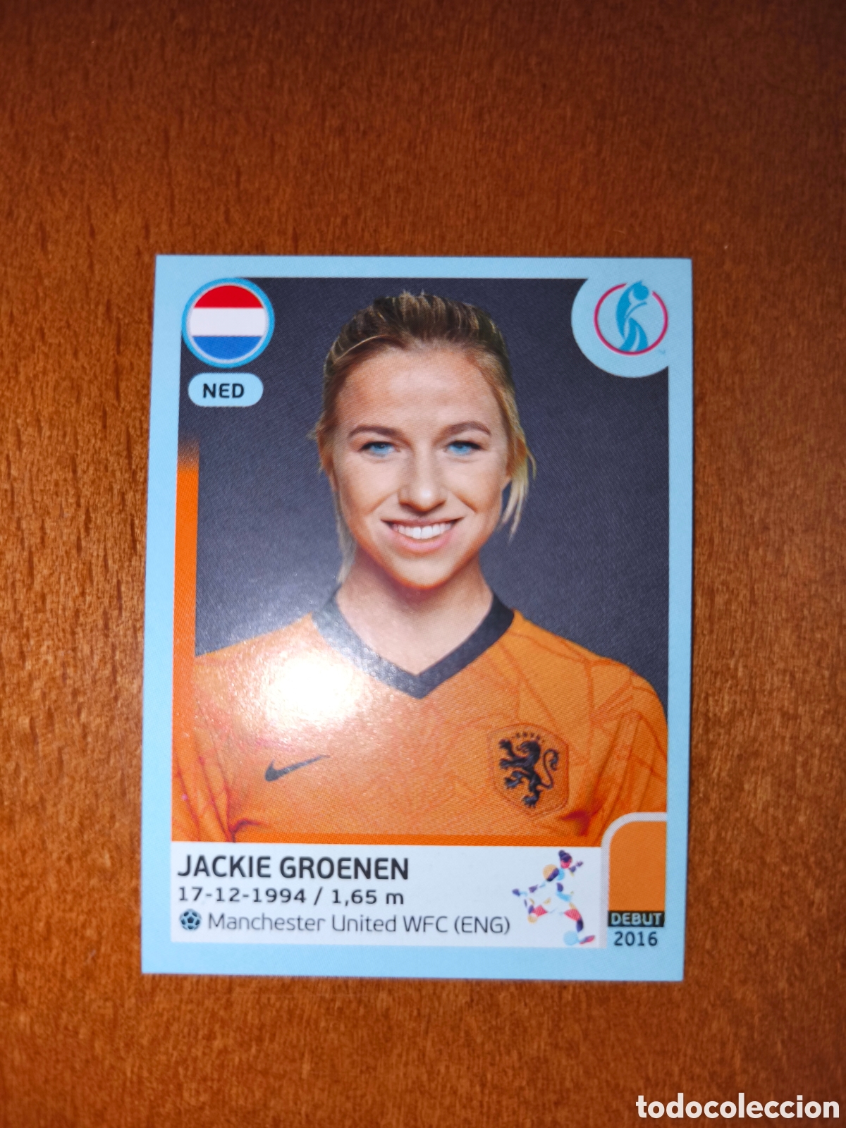 Cromos de F&uacute;tbol: Jackie Groenen n&deg;209 Uefa Women's Euro 2022 Holanda