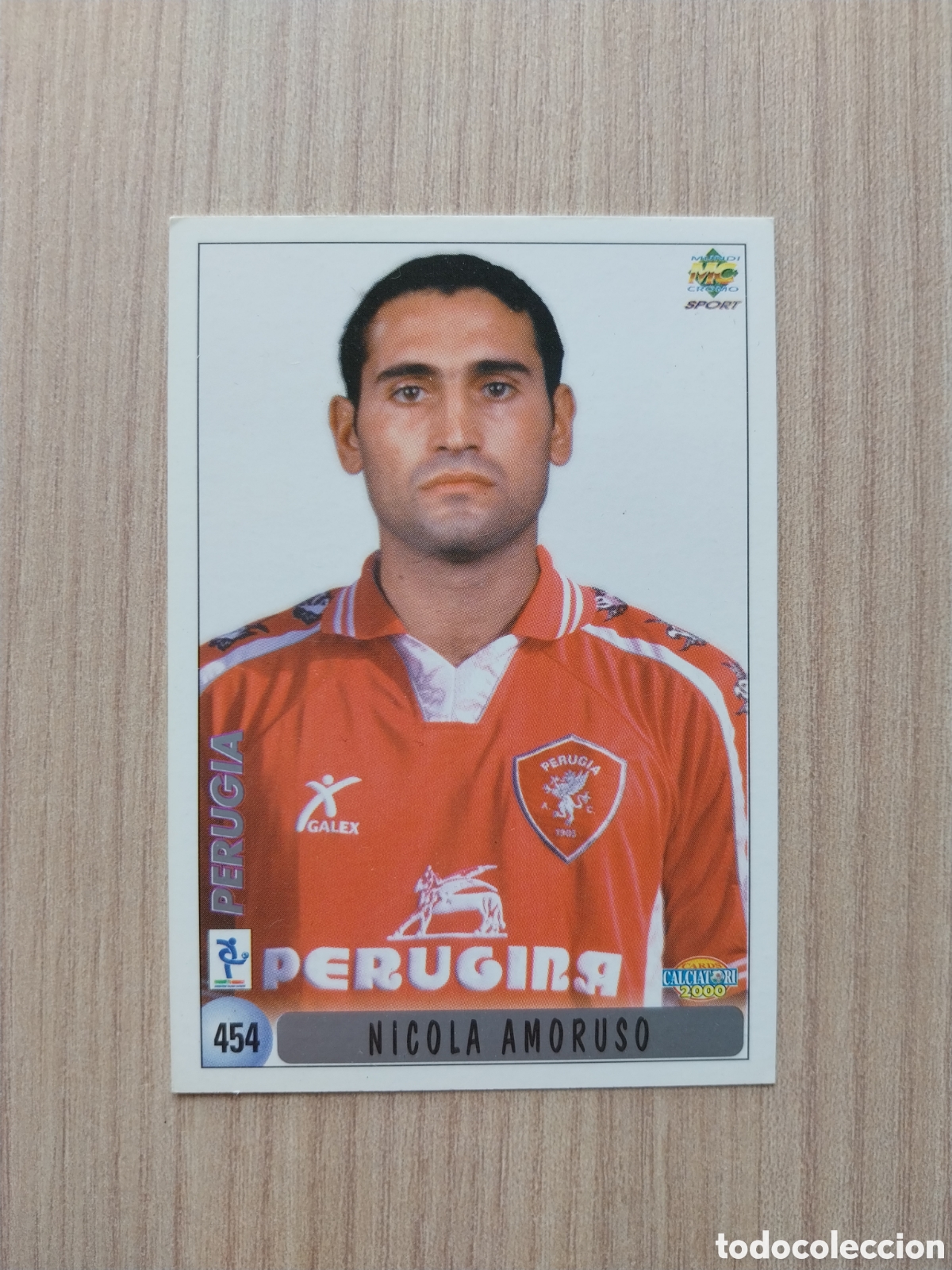 Cromos de F&uacute;tbol: NICOLA AMORUSO FABIO GALANTE N&deg; 454 FICHAJE CALCIATORI 1999 2000 99 00 PERUGIA TORINO MUNDICROMO