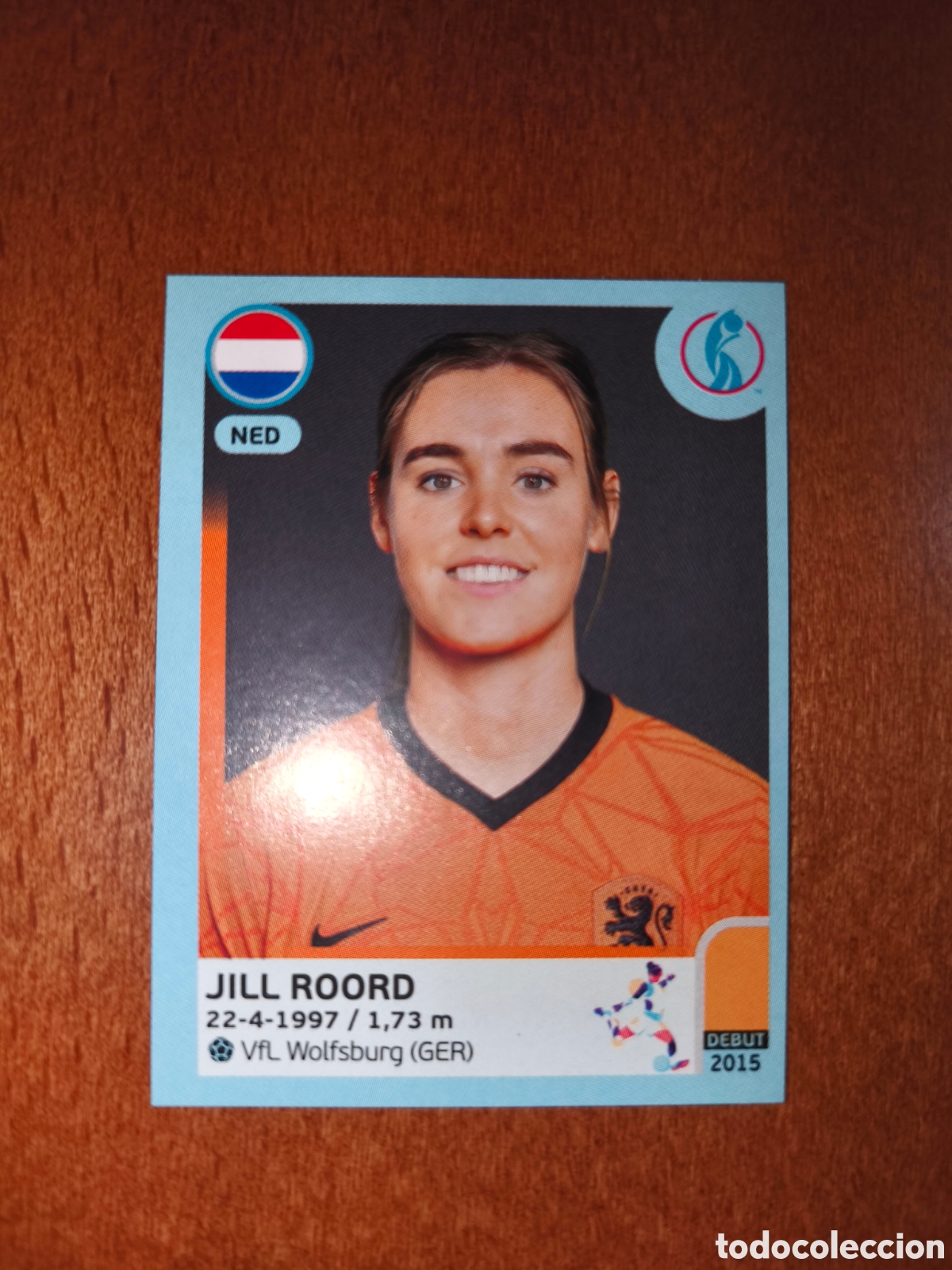 Cromos de F&uacute;tbol: Jill Roord n&deg;210 Uefa Women's Euro 2022 Holanda