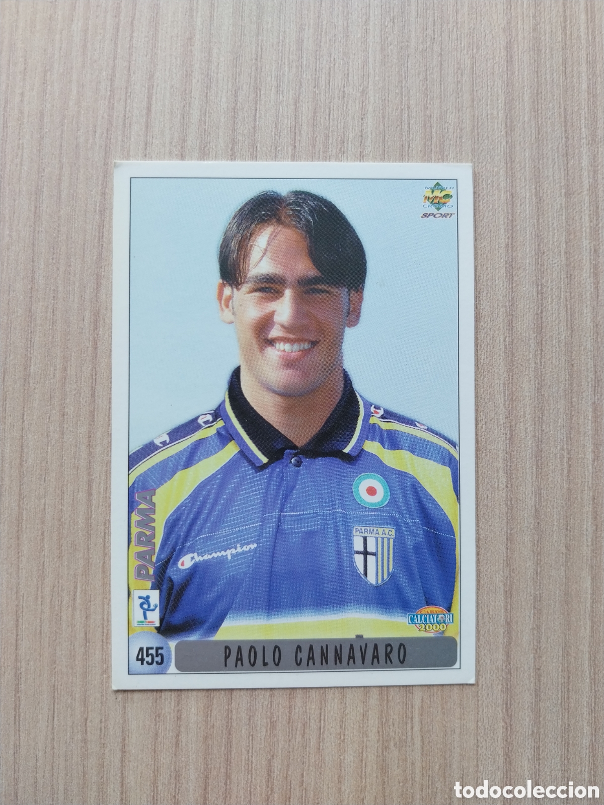 Cromos de Futebol: PAOLO CANNAVARO FRANCESCO MARINO N&deg; 455 FICHAJE CALCIATORI 1999 2000 99 00 PARMA LECCE MUNDICROMO