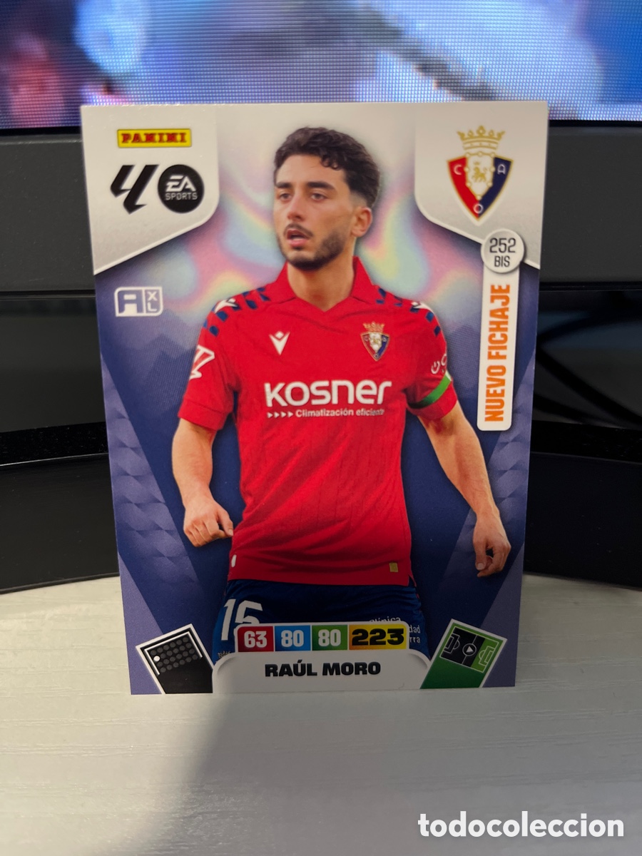 Cromos de F&uacute;tbol: Ra&uacute;l moro Osasuna nuevo fichaje adrenalyn XL 2025/26