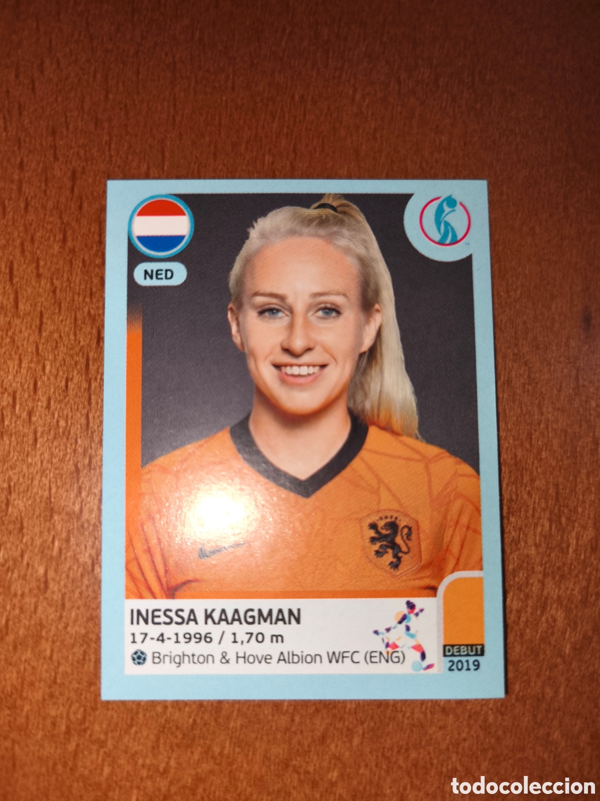 Cartes &agrave; collectionner de Football: Inessa Kaagman n&deg;213 Uefa Women's Euro 2022 Holanda
