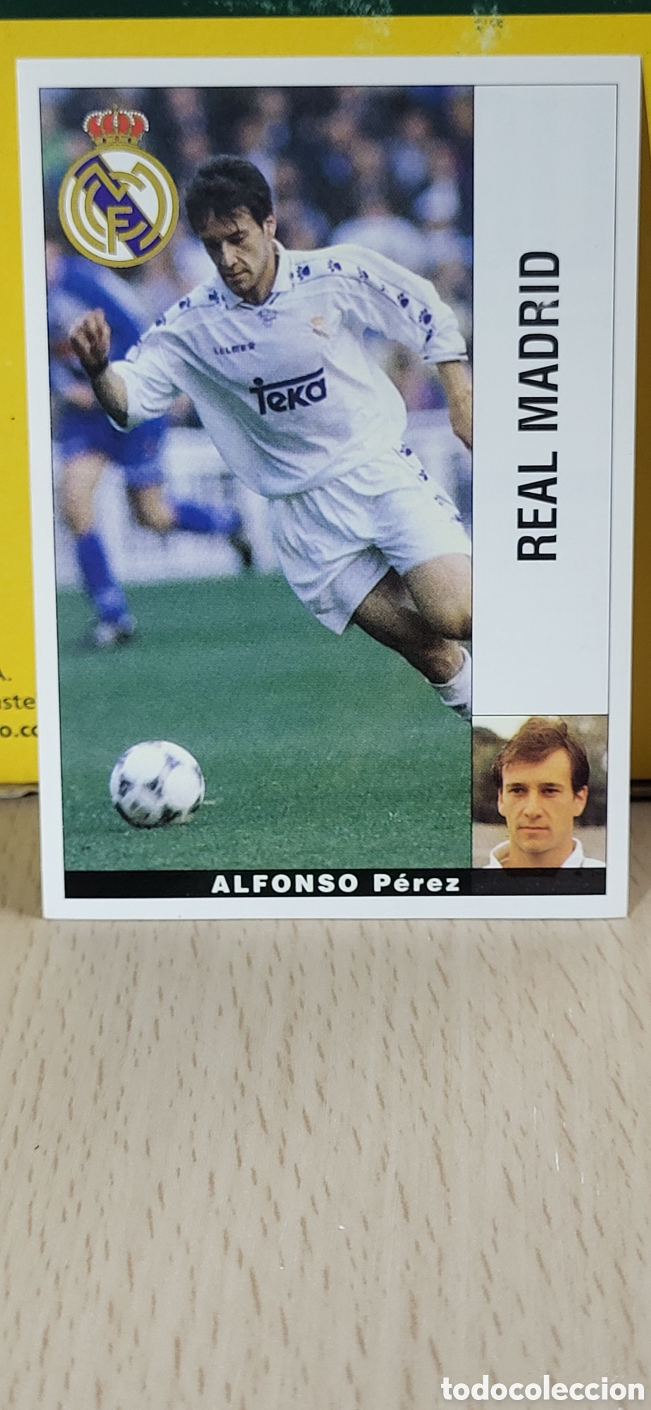 Cartes &agrave; collectionner de Football: ALFONSO PEREZ REAL MADRID LIGA 95 96 DE FUTBOL PROFESIONAL PANINI