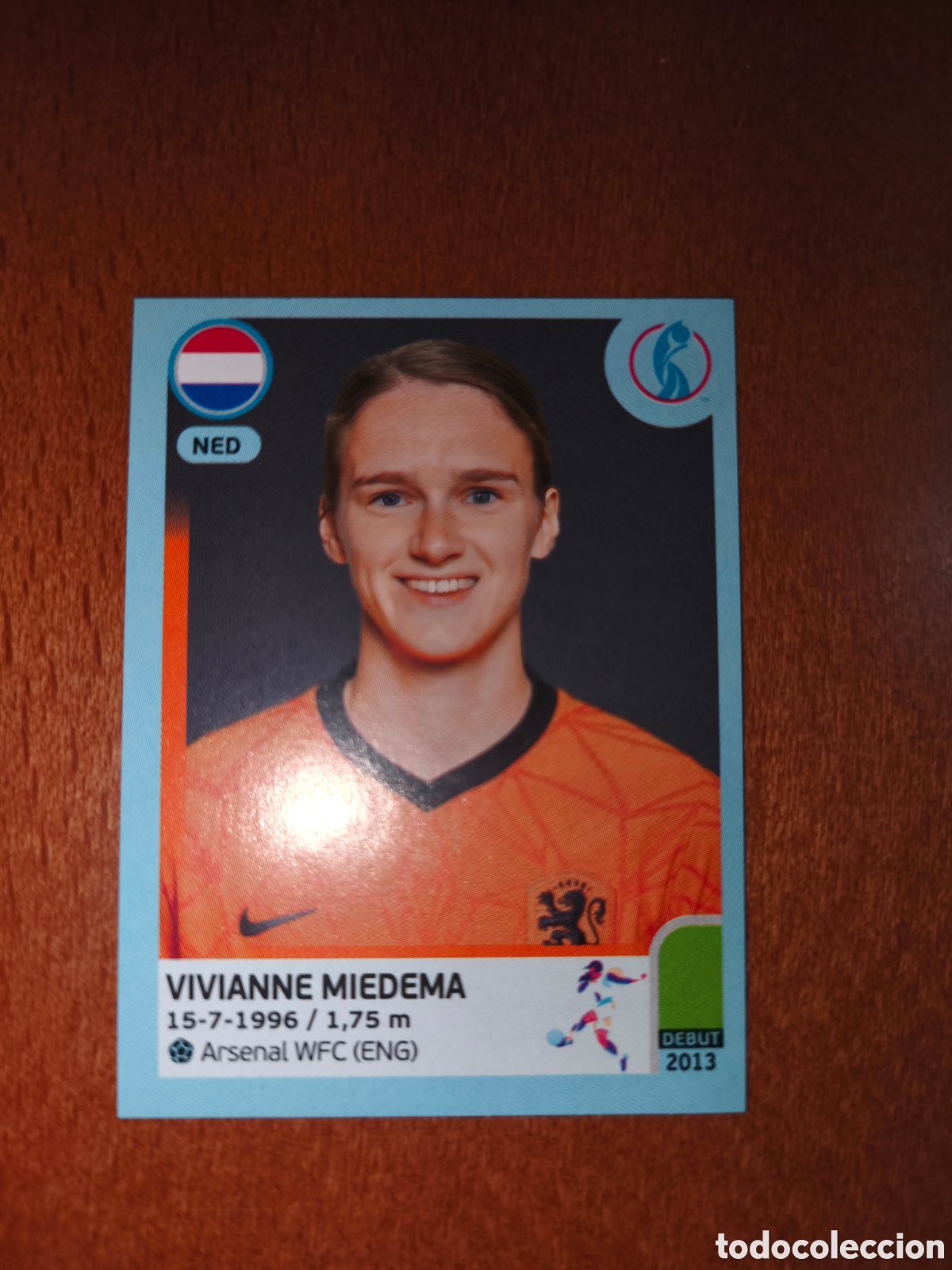 Cromos de F&uacute;tbol: Vivianne Miedema n&deg;215 Uefa Women's Euro 2022 Holanda