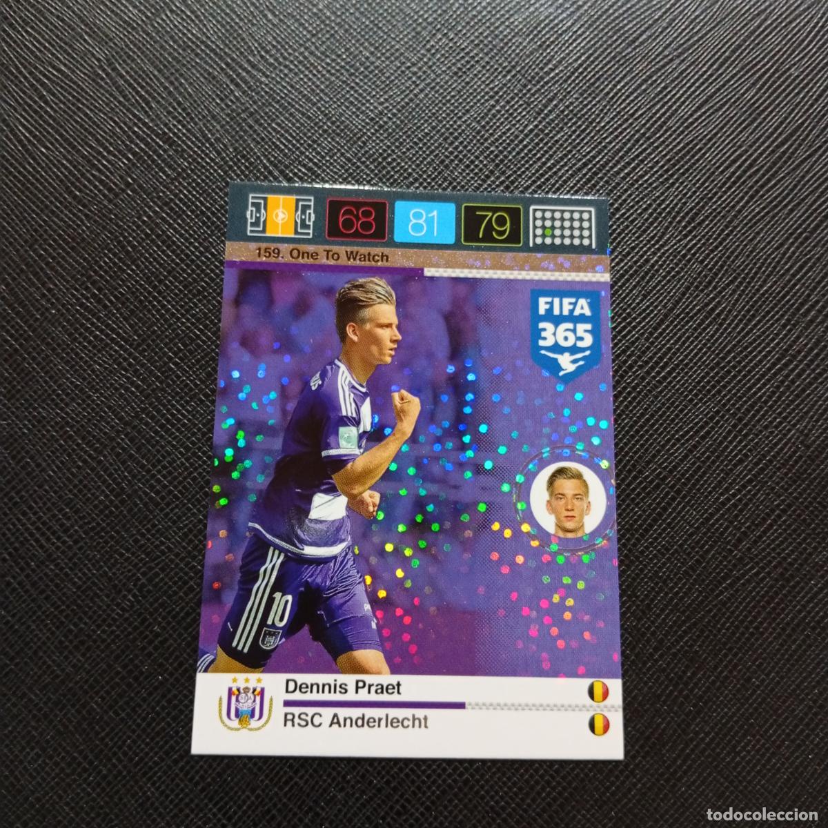 Cromos de F&uacute;tbol: 159 DENNIS PRAET ANDERLECHT ADRENALYN 2015 2016 FIFA 365 CROMO FUTBOL 15 16 - A182 PG190