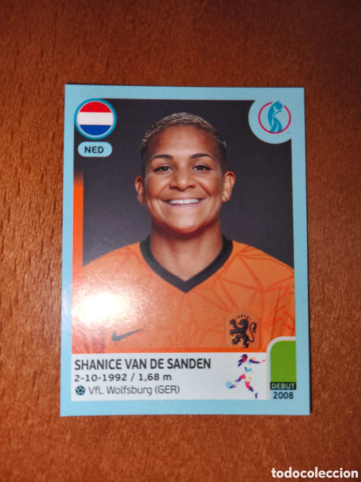 Cromos de F&uacute;tbol: Shanice Van De Sanden n&deg;217 Uefa Women's Euro 2022 Holanda