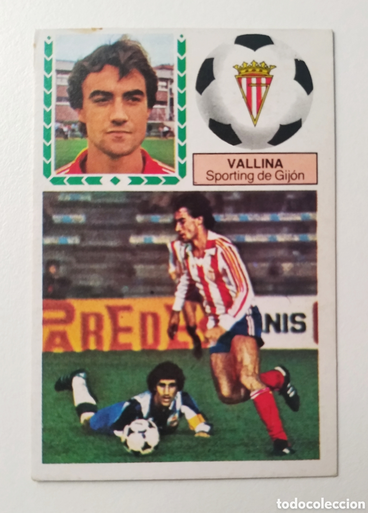 Cromos de F&uacute;tbol: VALLINA, COLOCA DIF&Iacute;CIL SPORTING DE GIJON, EDICIONES ESTE 83 84
