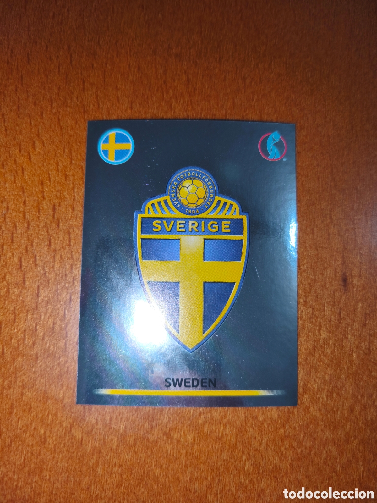Cromos de F&uacute;tbol: Escudo Suecia n&deg;220 Uefa Women's Euro 2022