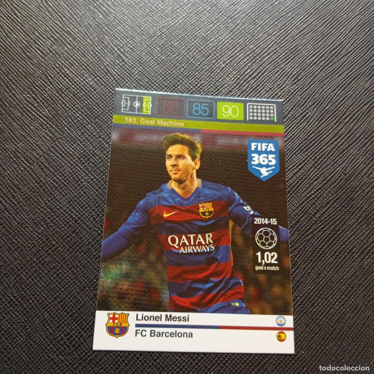 Cromos de F&uacute;tbol: 163 MESSI BARCELONA ADRENALYN 2015 2016 FIFA 365 CROMO FUTBOL 15 16 - A182 PG208
