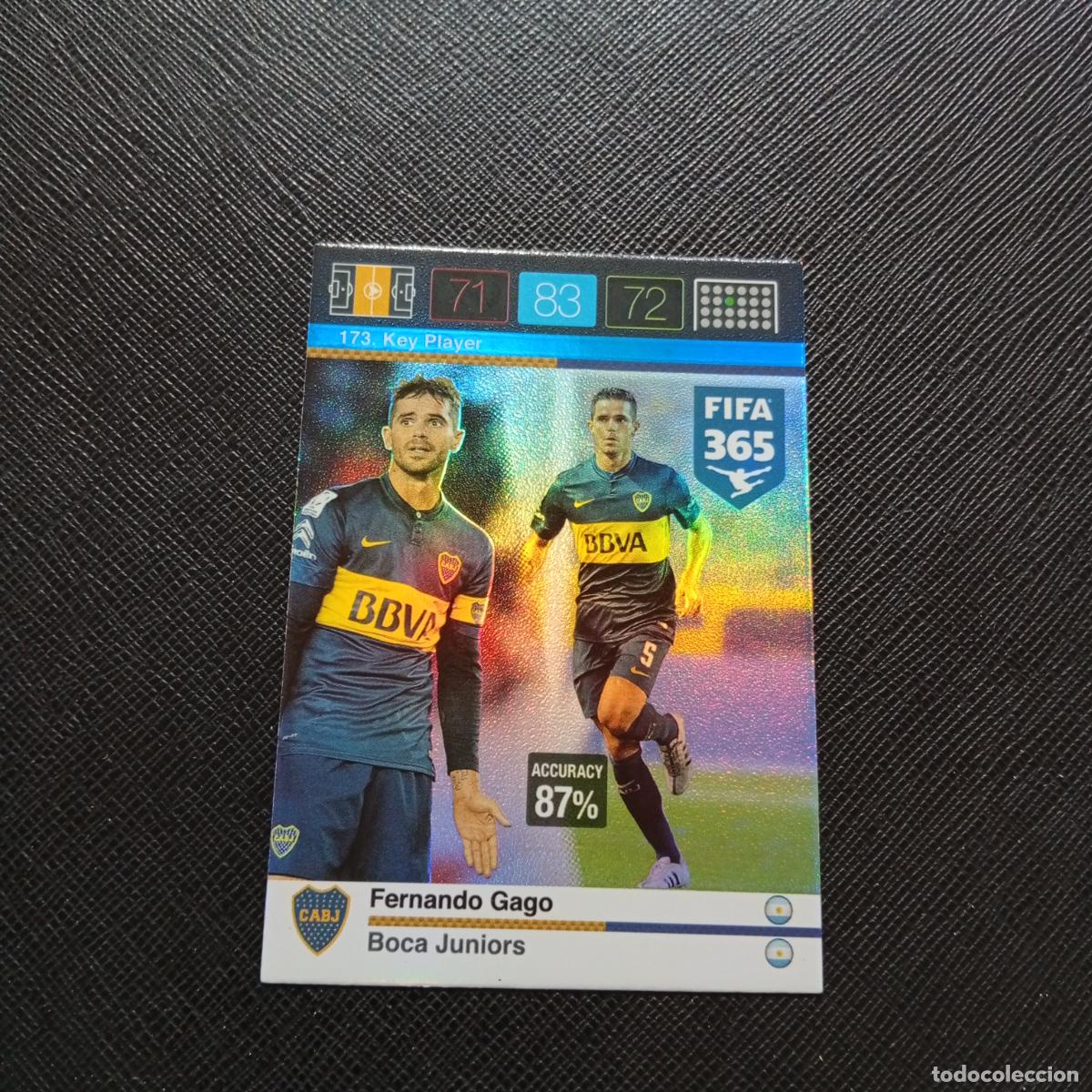 Cromos de F&uacute;tbol: 173 FERNANDO GAGO BOCA JUNIORS ADRENALYN 2015 2016 FIFA 365 CROMO FUTBOL 15 16 - A182 PG226